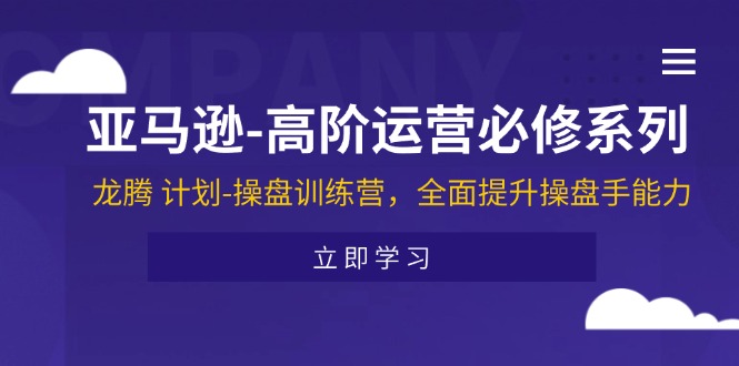 （11625期）亚马逊-高阶运营必修系列，龙腾 计划-操盘训练营，全面提升操盘手能力-轻创淘金网