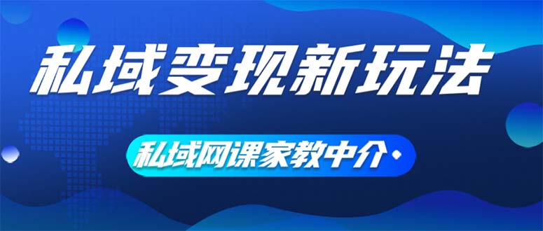 （12089期）私域变现新玩法，网课家教中介，只做渠道和流量，让大学生给你打工、0…-轻创淘金网